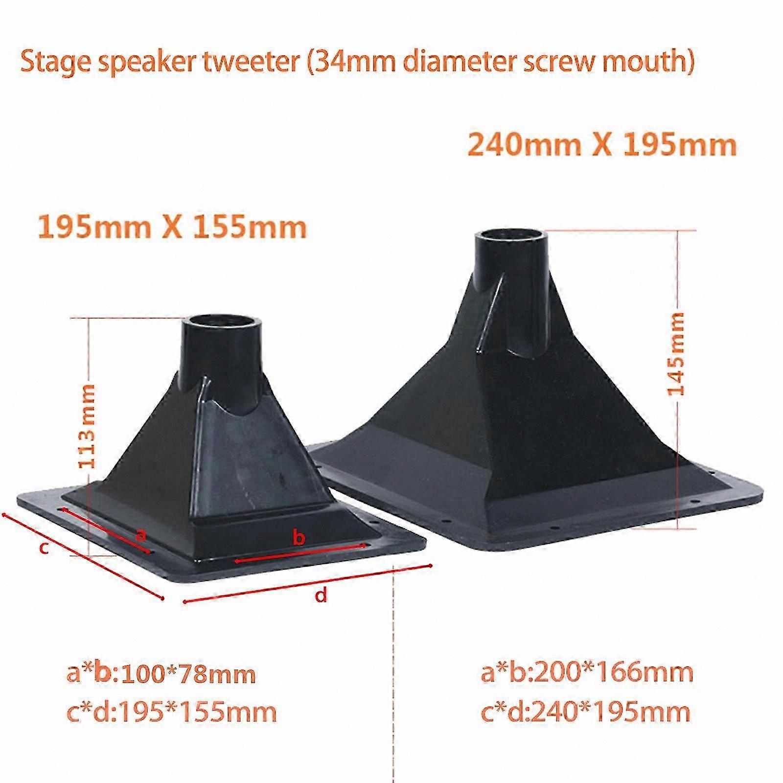 ABS Phase KTV Treble Horn Speaker 25 Core Screw Tweeter o Accessory Tube 240x197mm Size for High-Frequency Sound