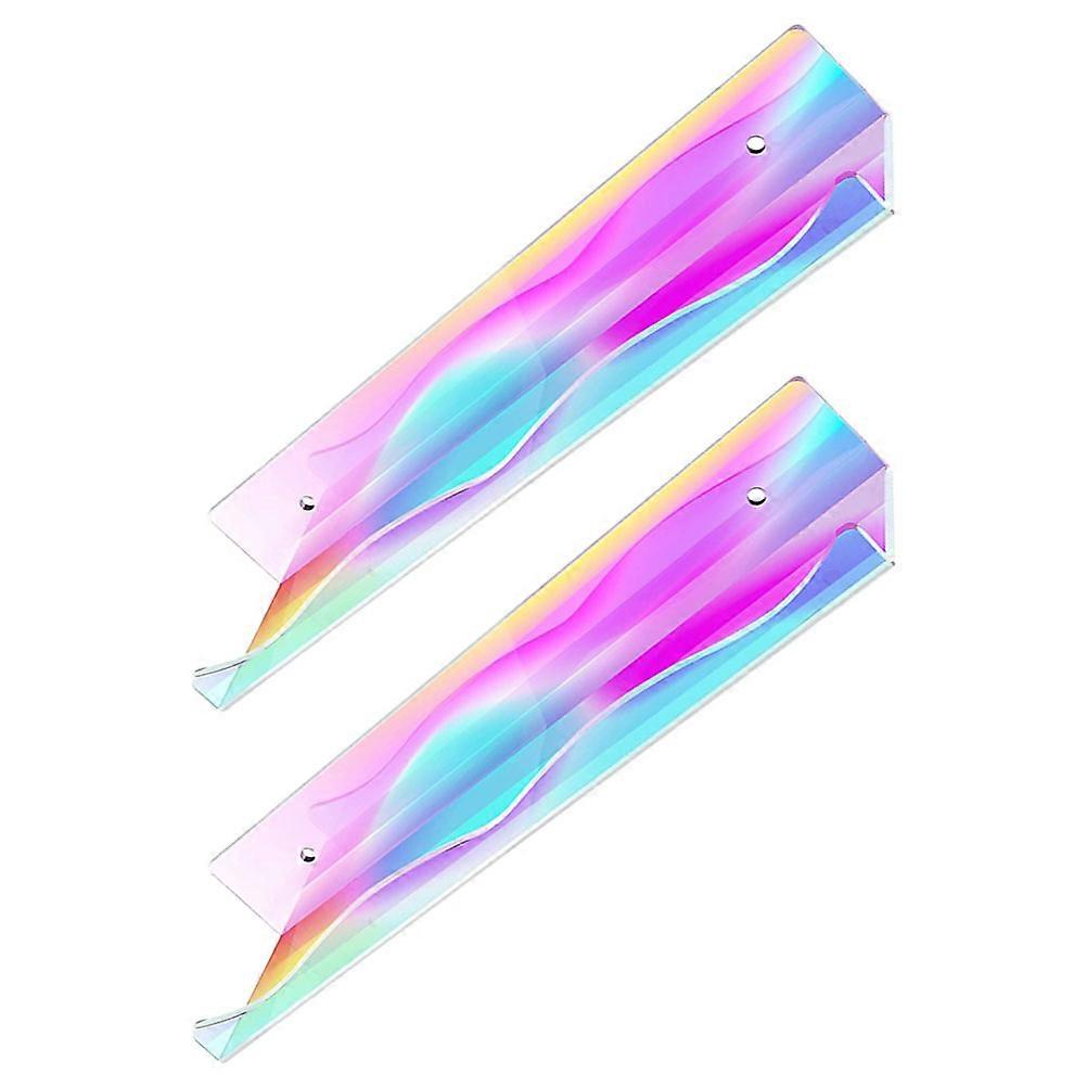 Multi Acrylic Wall Mounted Floating Shelf for Display and Storage 2Pcs