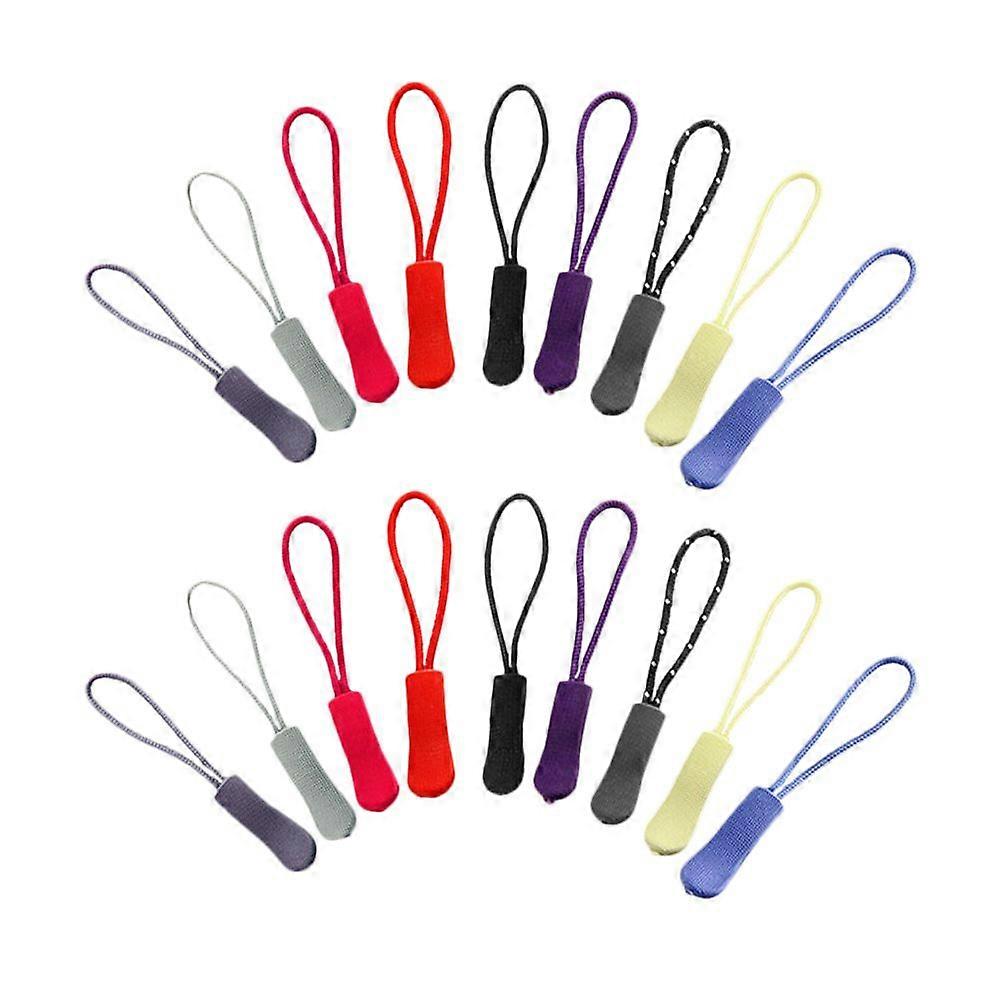 60pcs Zipper Head Puller Replacement Zipper Tail Rope Zipper Tags Handle