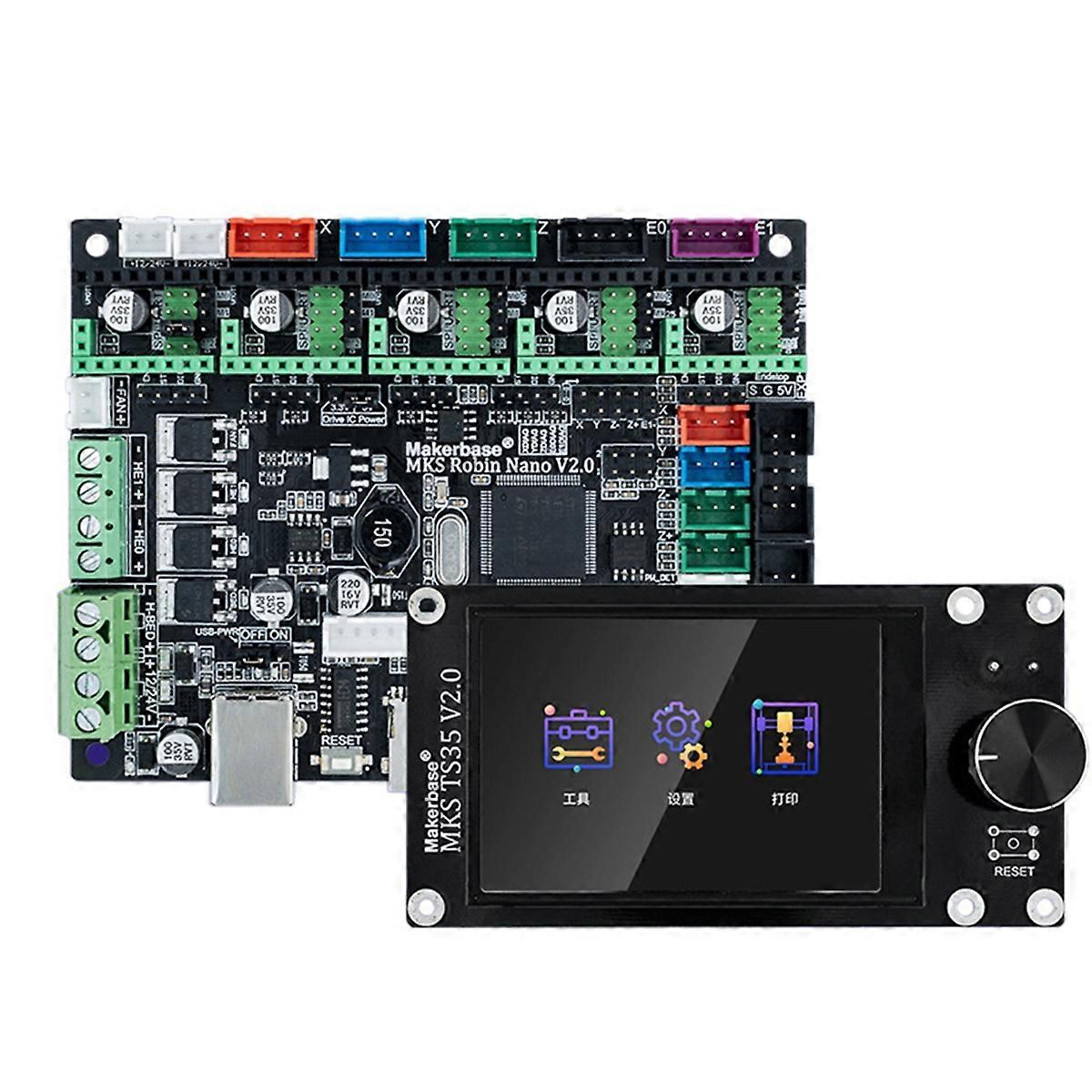  MKS Robin Nano V2.0 3D-Drucker Motherboard MKS TS35 V2.0 Touchscreen-Display-Kit