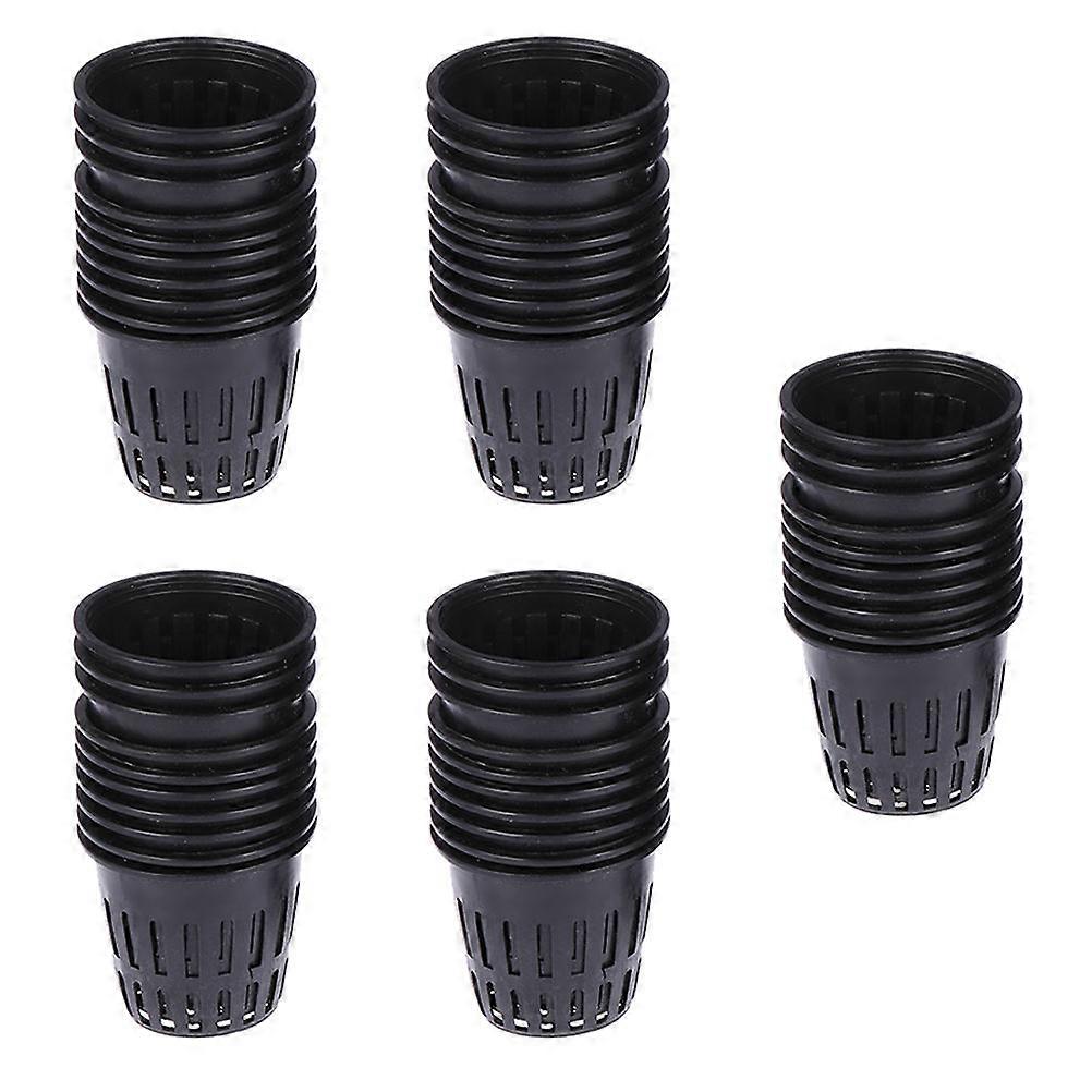 Plant Nursery Net Cup Durable Plastic for Hydroponics 100Pcs