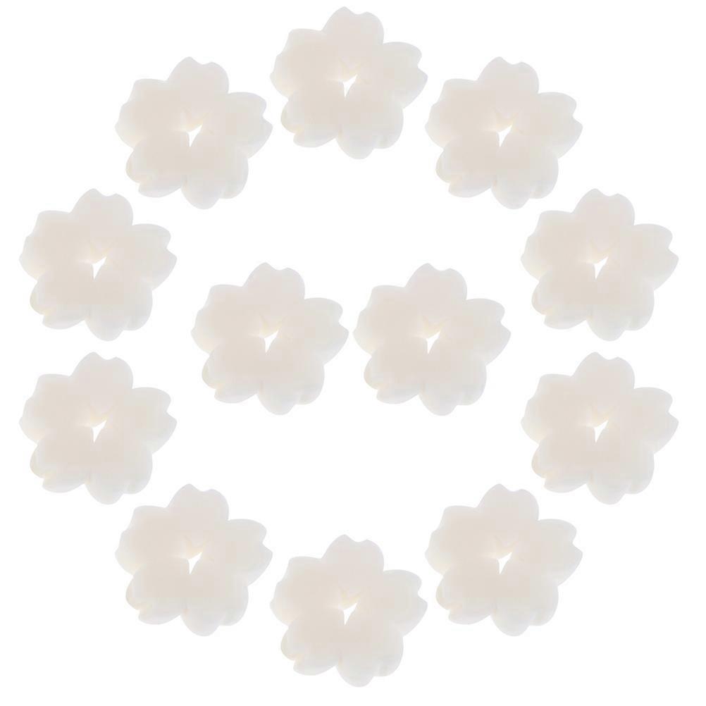 48 Pcs Oil Absorption Sponge Square Shape Pool Cleaning Swimming Pool Bathtub Indoor Use White Filtering Tool