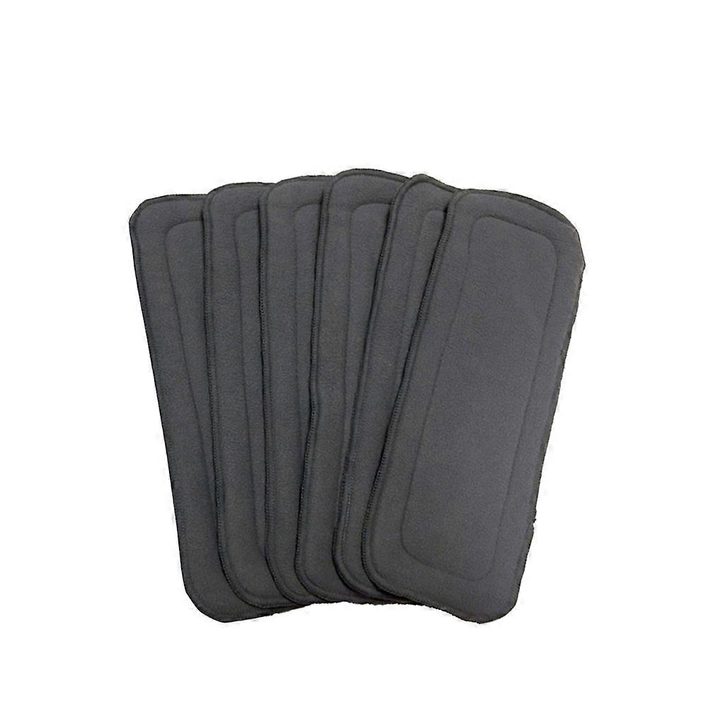 Baby Diaper Liners Bamboo Charcoal 5-Layers Inserts for Holding Waste 12Pcs