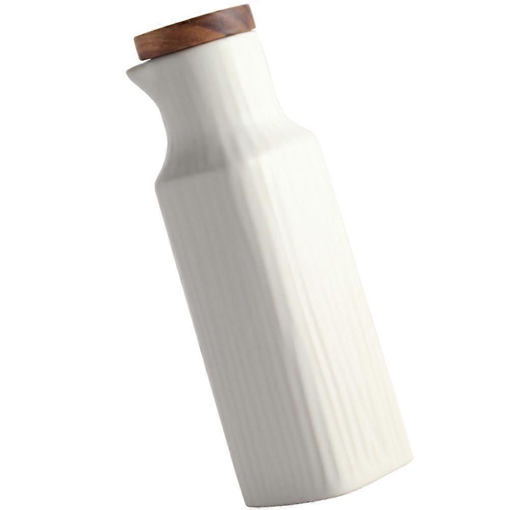 Ceramic Olive Oil Dispenser Decorative Vinegar Container for Gifting Parties Home Use with Shape 1Pack