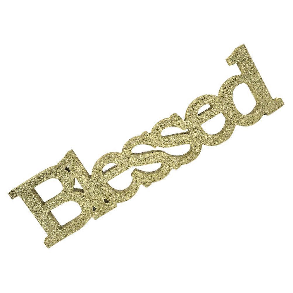 Blessed Wooden Sign for Decoration Rustic Farmhouse Style