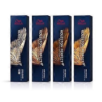 Wella Professionals – Ammoniak-Oxidationshaarfarbe Koleston Perfect Me + – 4/77: Intensives Braun-Kastanienbraun – 60 ml