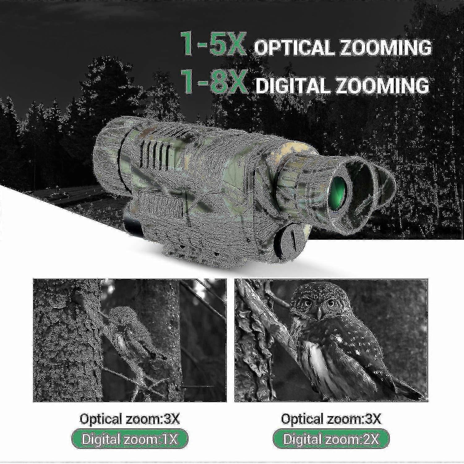 Night Vision Monocular, Rechargeable Infrared Digital Telescope