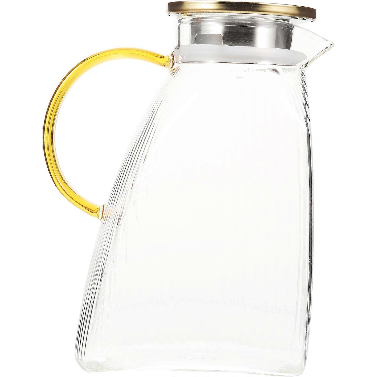 Fridge Water Jug Large Juice Jug for Refrigerator Side Door Glass Cold Beverage Container 1800ml Capacity Easy to Clean 1Pack