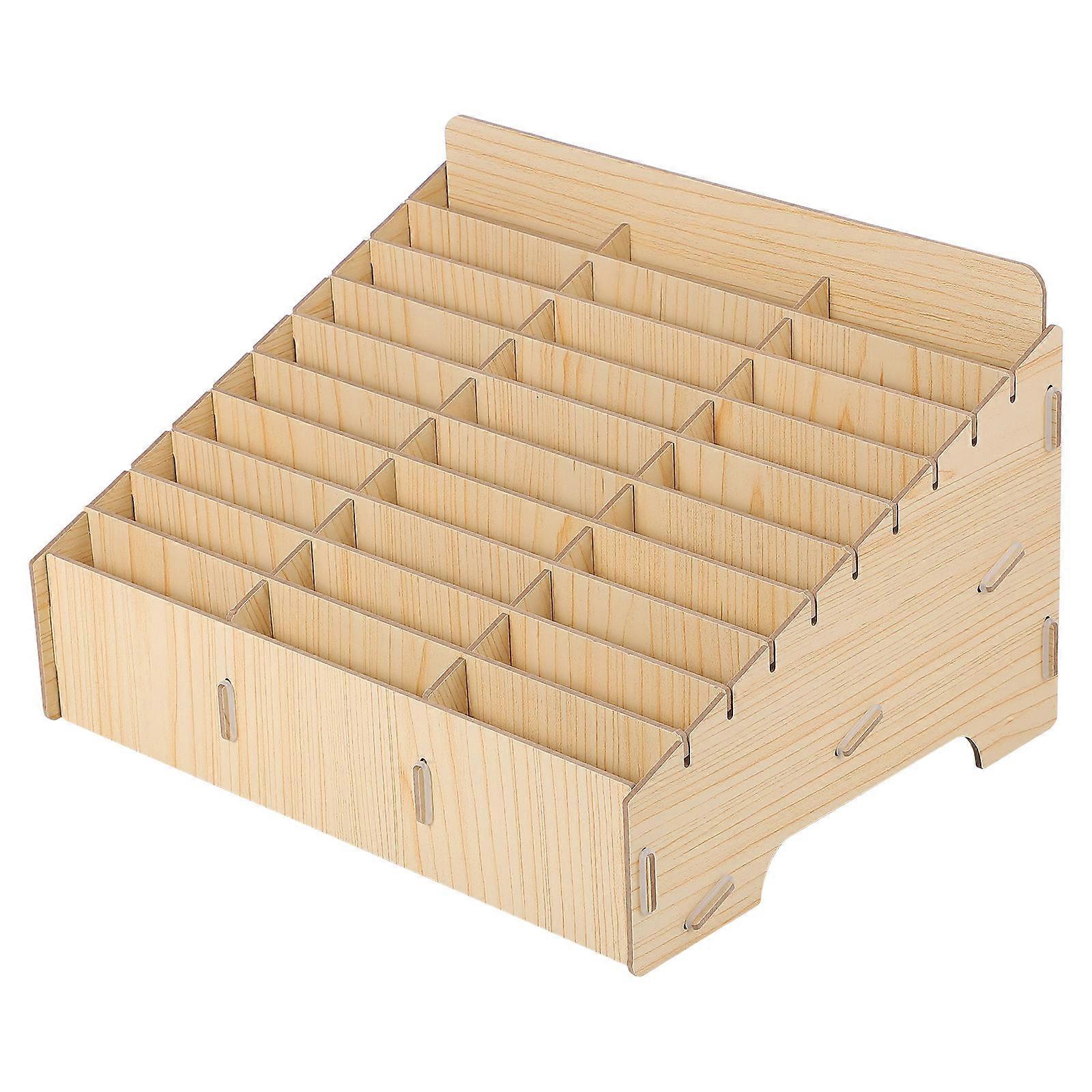 Mobile Phone Finishing Box Wooden Storage Box for Temporary Use 1Pcs