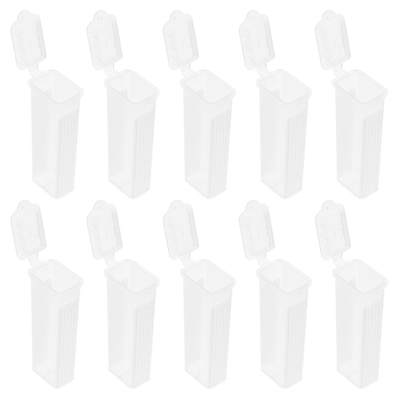 Laboratory Plastic Staining Jar Microscope Slide Storage Box for Staining 30Pcs