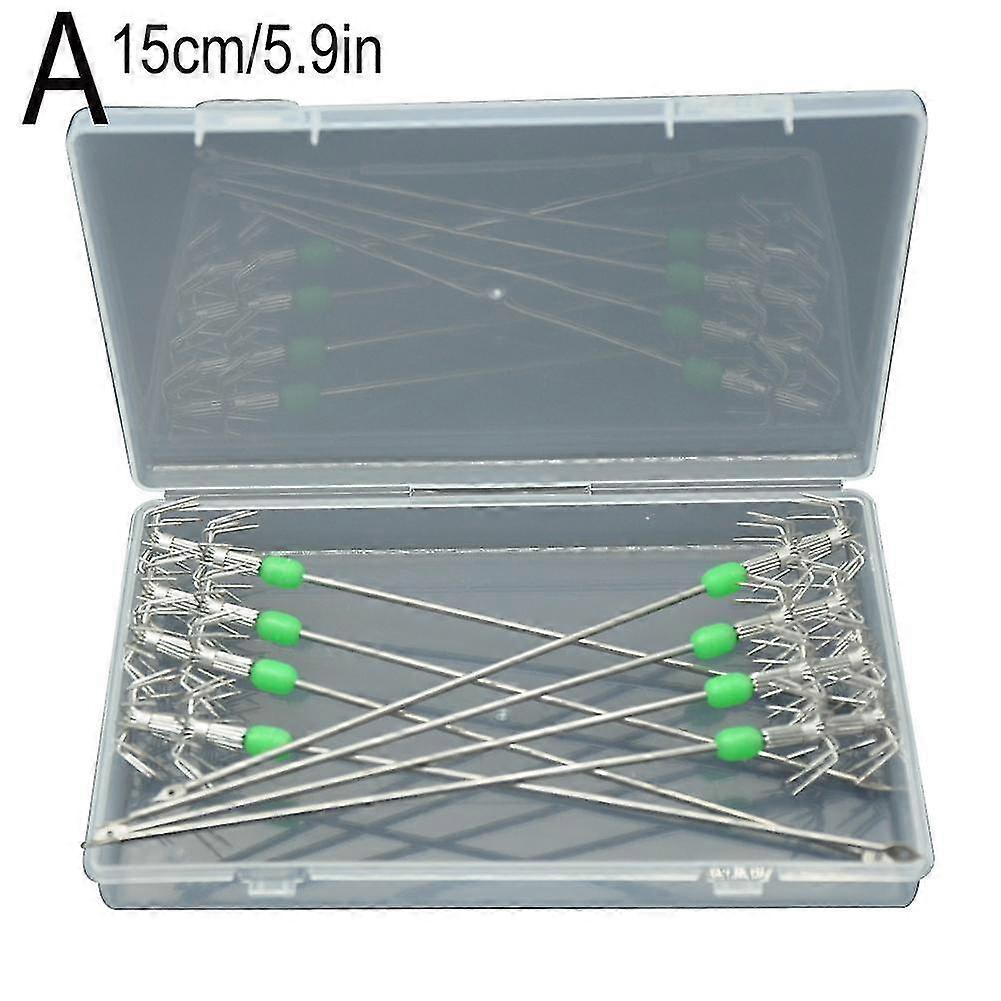 25-26 8pcs 15cm/17cm Luminous Hook Squid Live Shrimp Hook Umbrella Hook