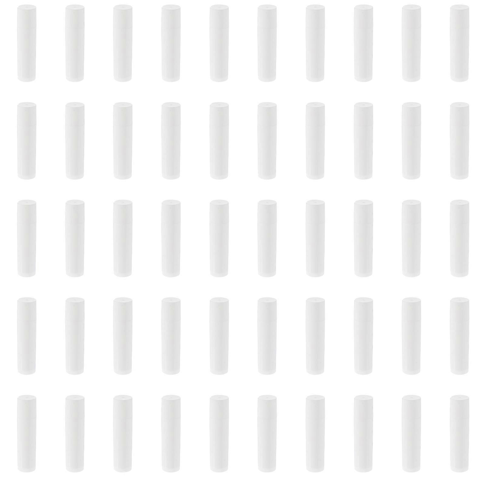 Plastic Lipstick Container for Lip Balm Storage 100Pcs White Tubes