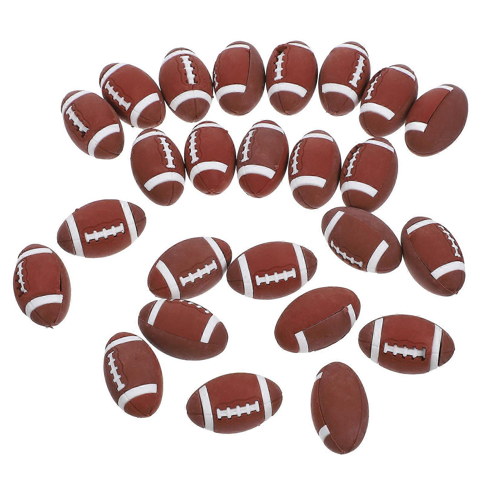 Rugby Eraser Cute Tpr Erasers for Students 75Pcs Light