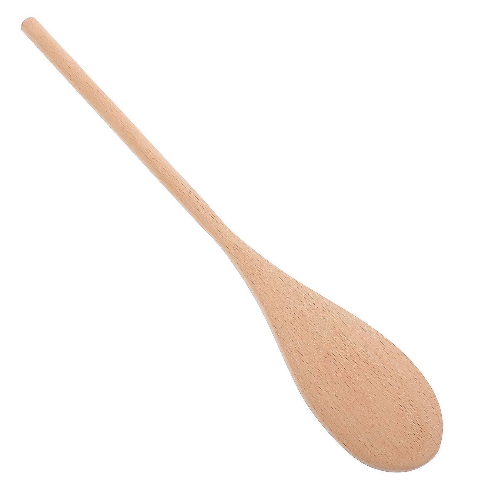 Long Handle Wood Spoon for Stirring 24Pcs Cooking and Baking Kitchen Use