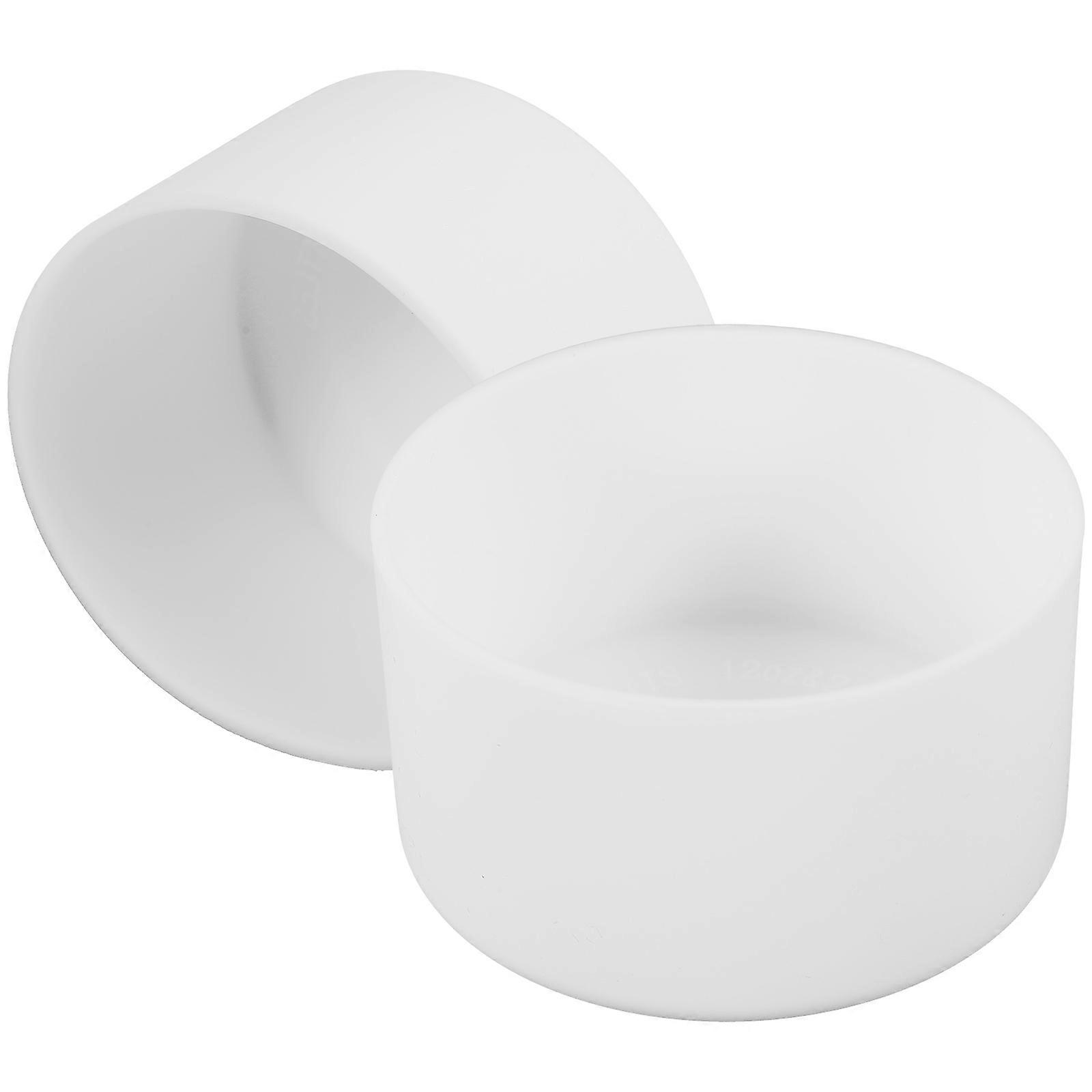Water Bottle Boot 8 Pcs Protective Silicone Bottom Sleeves For Daily Use White Color Bottom Protection