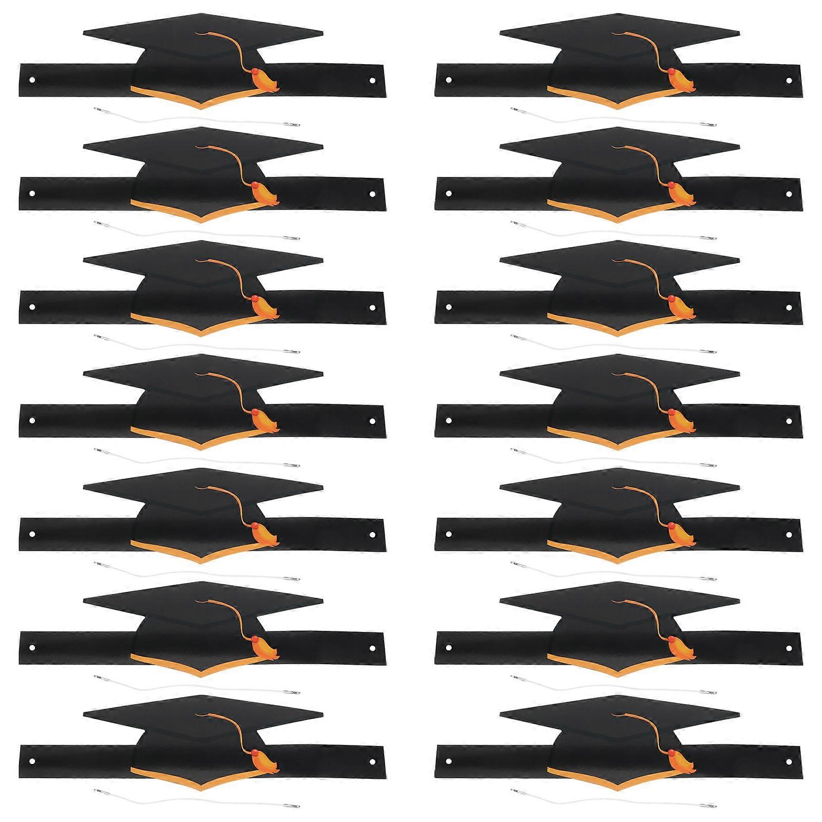Black Graduation Hats 180 Pcs Diy Grad Caps For Students Graduation Party Occasion With Sturdy Paper Material And Secure Fit