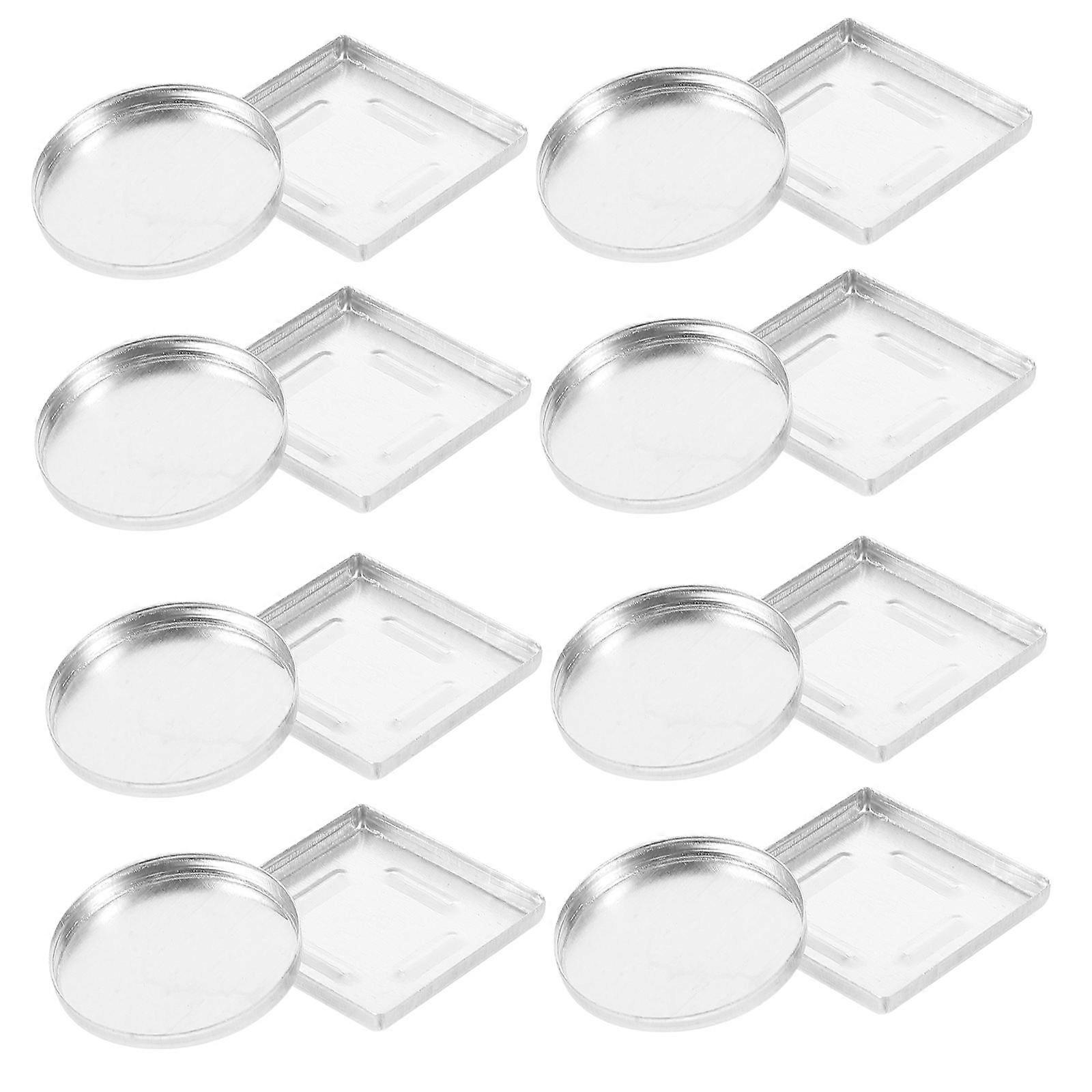 Square and Round Eyeshadow Aluminum Pans for Storage 90Pcs Makeup