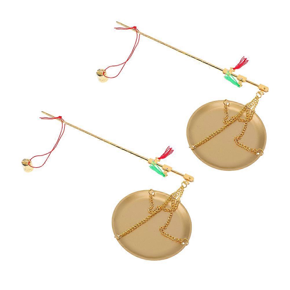 Vintage Copper Scale Handheld Scale for Weighing Use 8Pcs