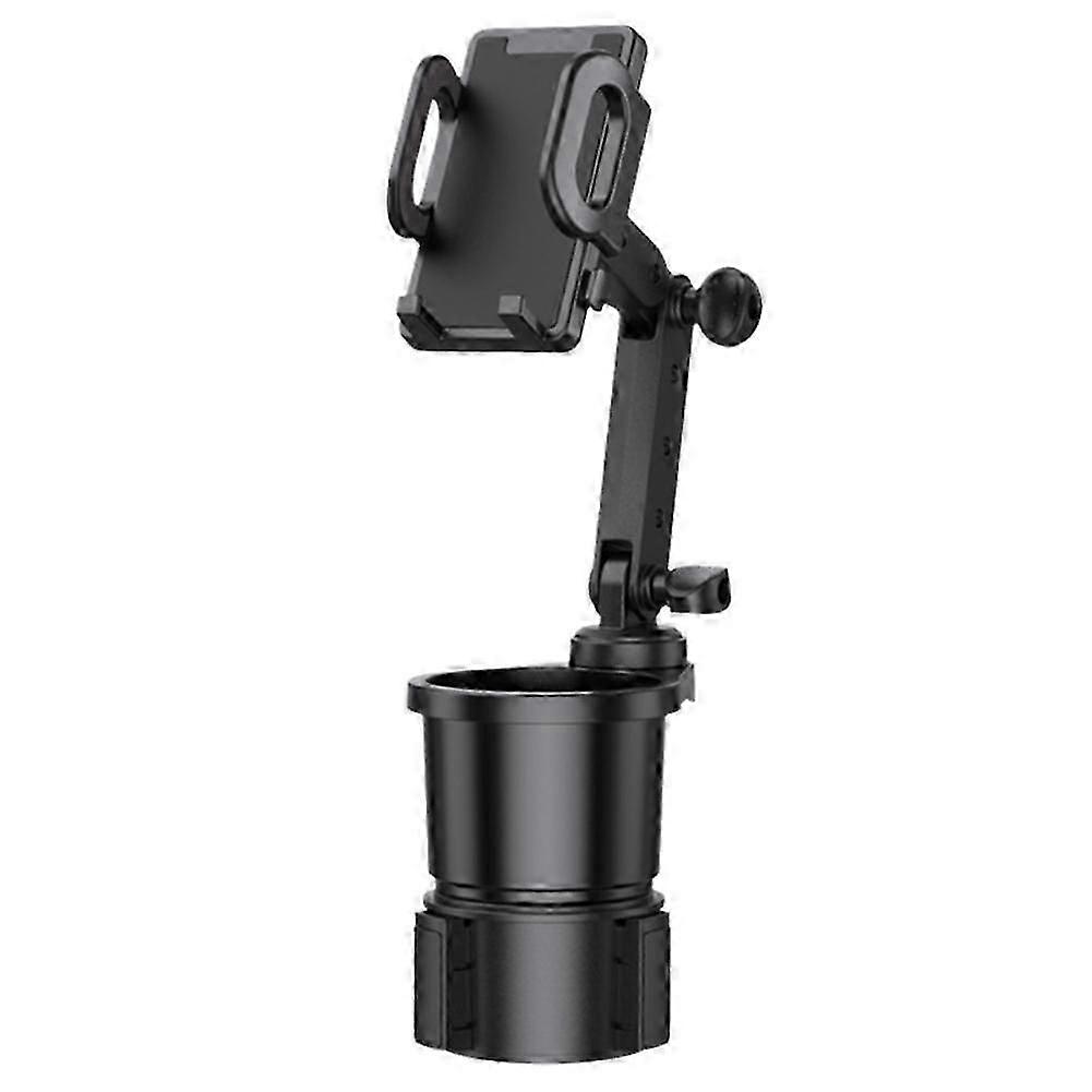 2 in 1 Car Cup Holder Expander Adjustable Base with Phone Mount