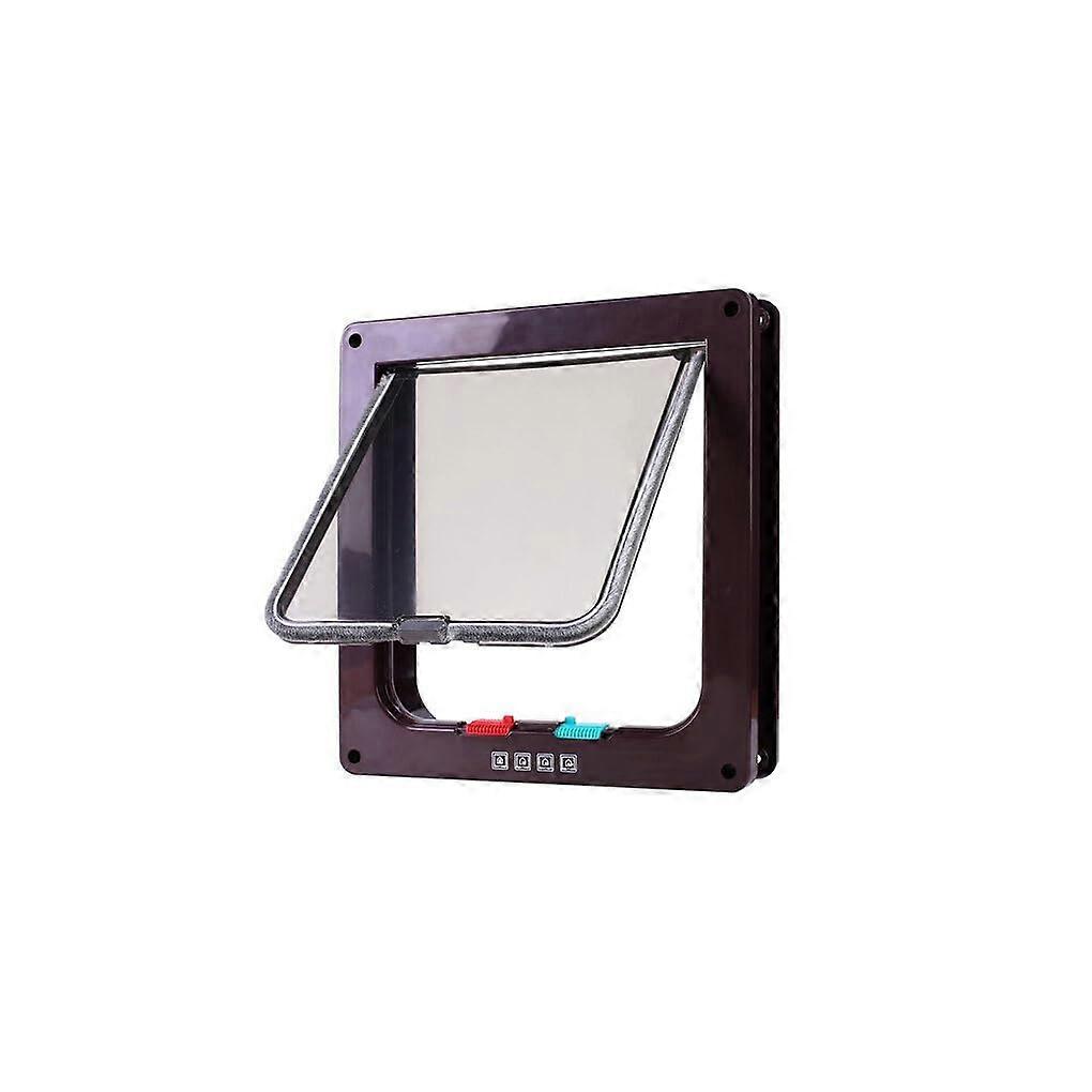 Magnetic Locking System Cat Flap Door ABS Material For Cats And Dogs Security Flap Door