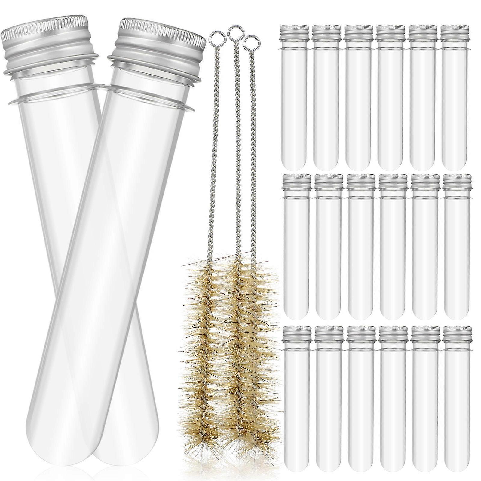 Sample Tubes Storage Tubes for Cleaning 1Set Transparent Plastic Set