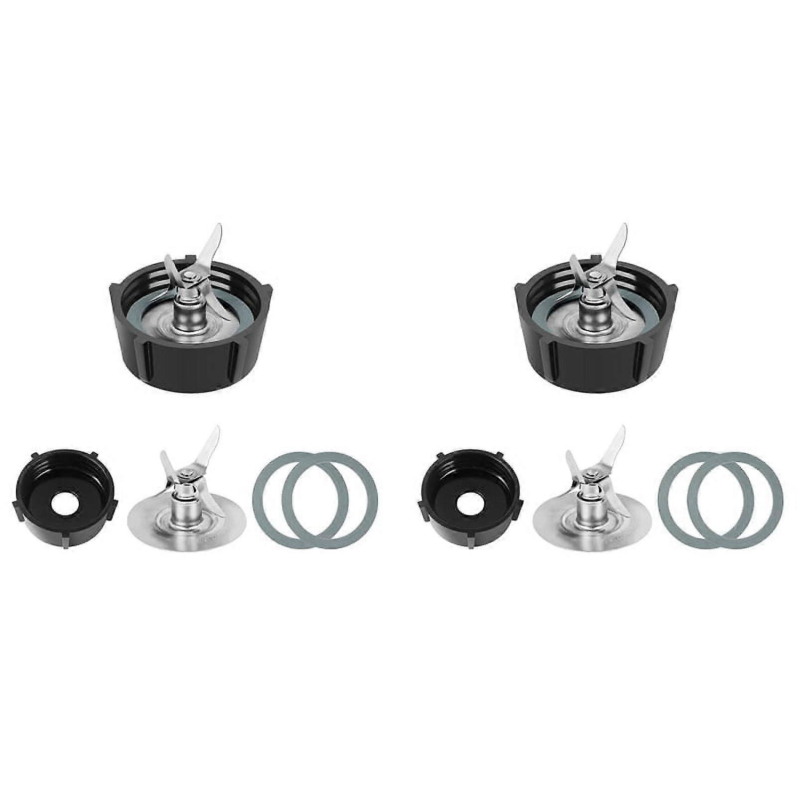for Osterizer Blender Blades with Blender Jar Bottom & 4 Point Blade 4961 & 4 Pcs O Ring Rubber Seal Gasket