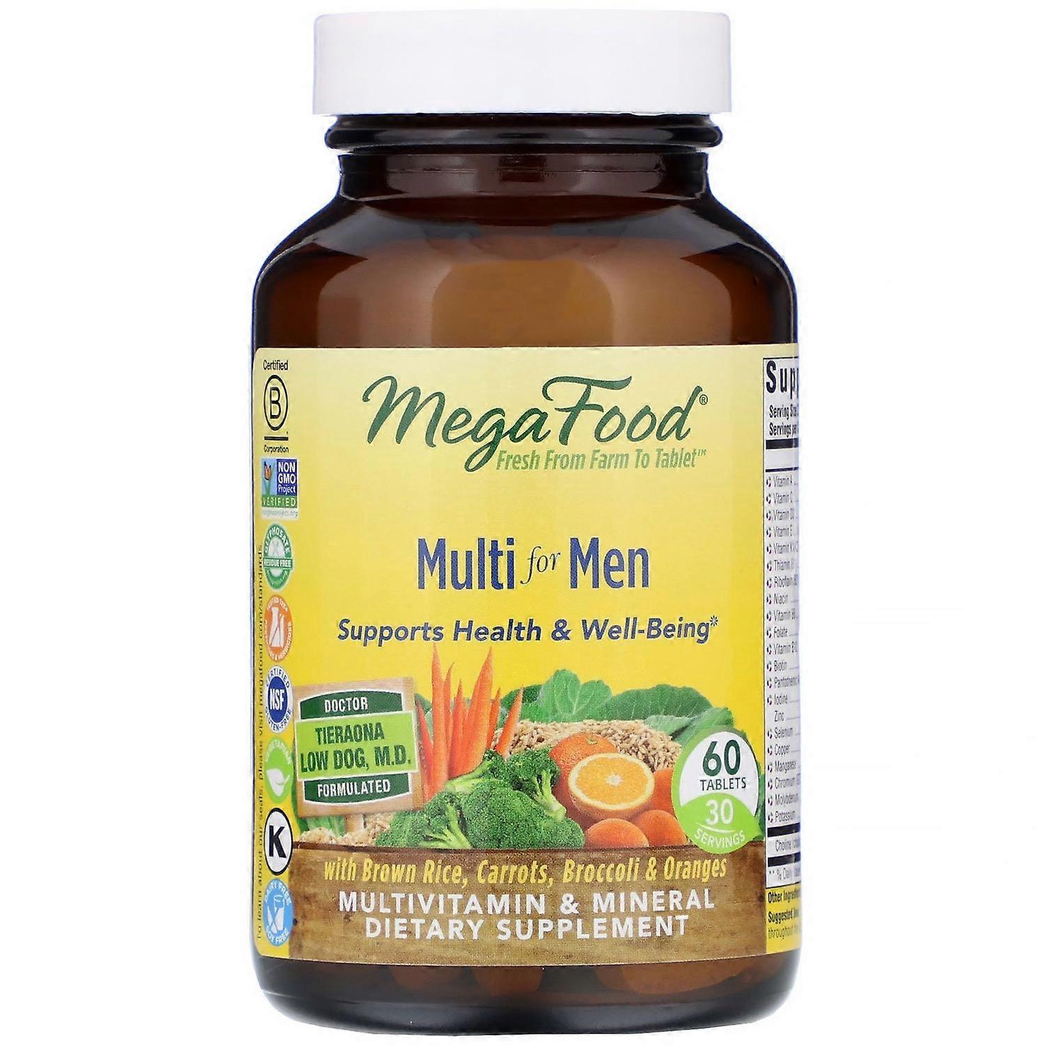 MegaFood, Multi for Men, 60 Tablets
