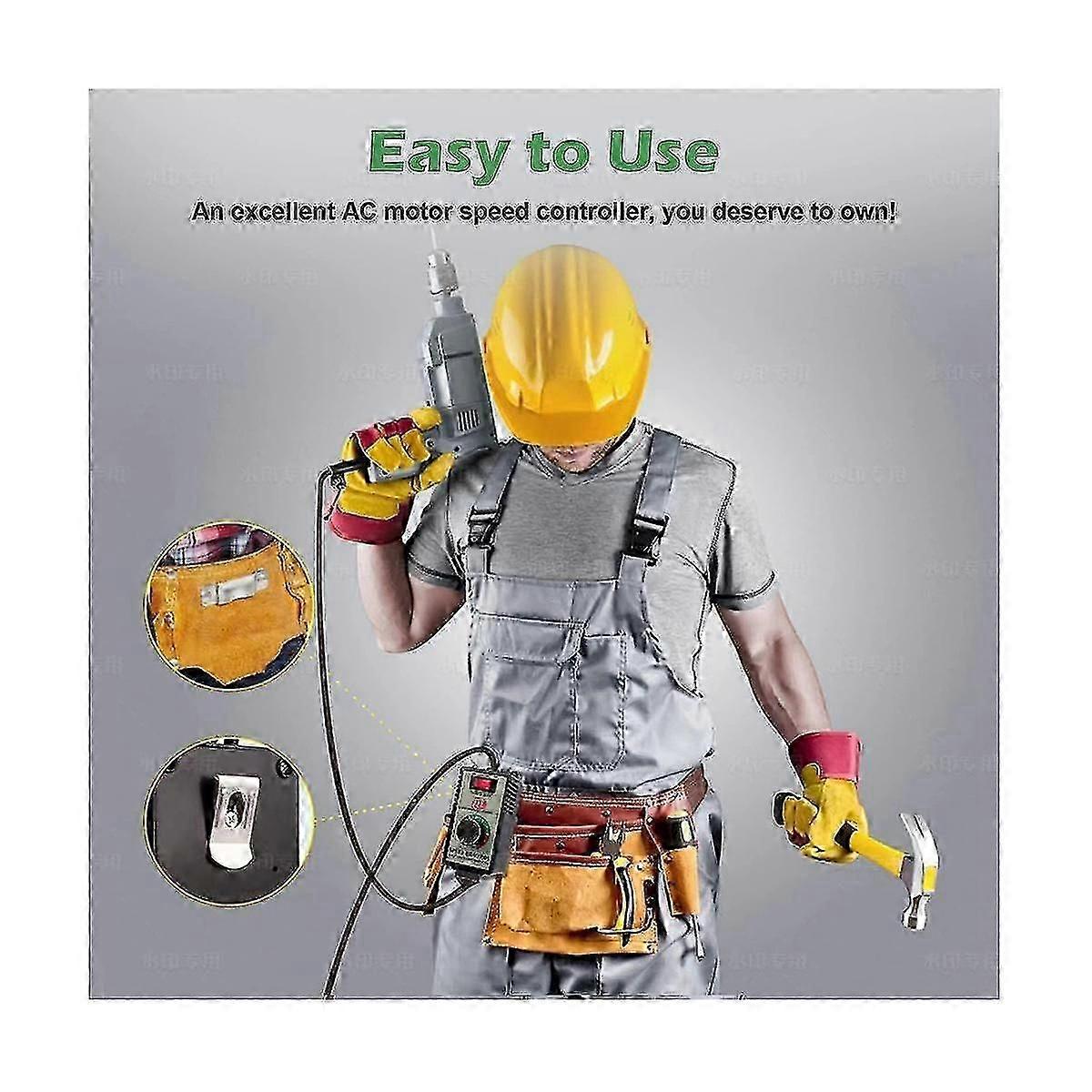 Ac Motor Speed Controller Ac 100v 120v & 15a Max With Overload Protection Switch & Voltage Led Di