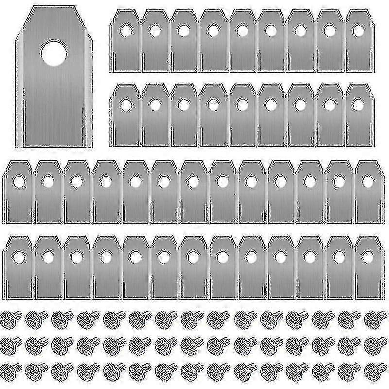 45 X Titanium Knife Blades For All Husqvarn/automower/ Yardforce/gardena Robotic Mowers(3g-0.75mm) With 45 Screws, Replacement Blades For Models 105,3