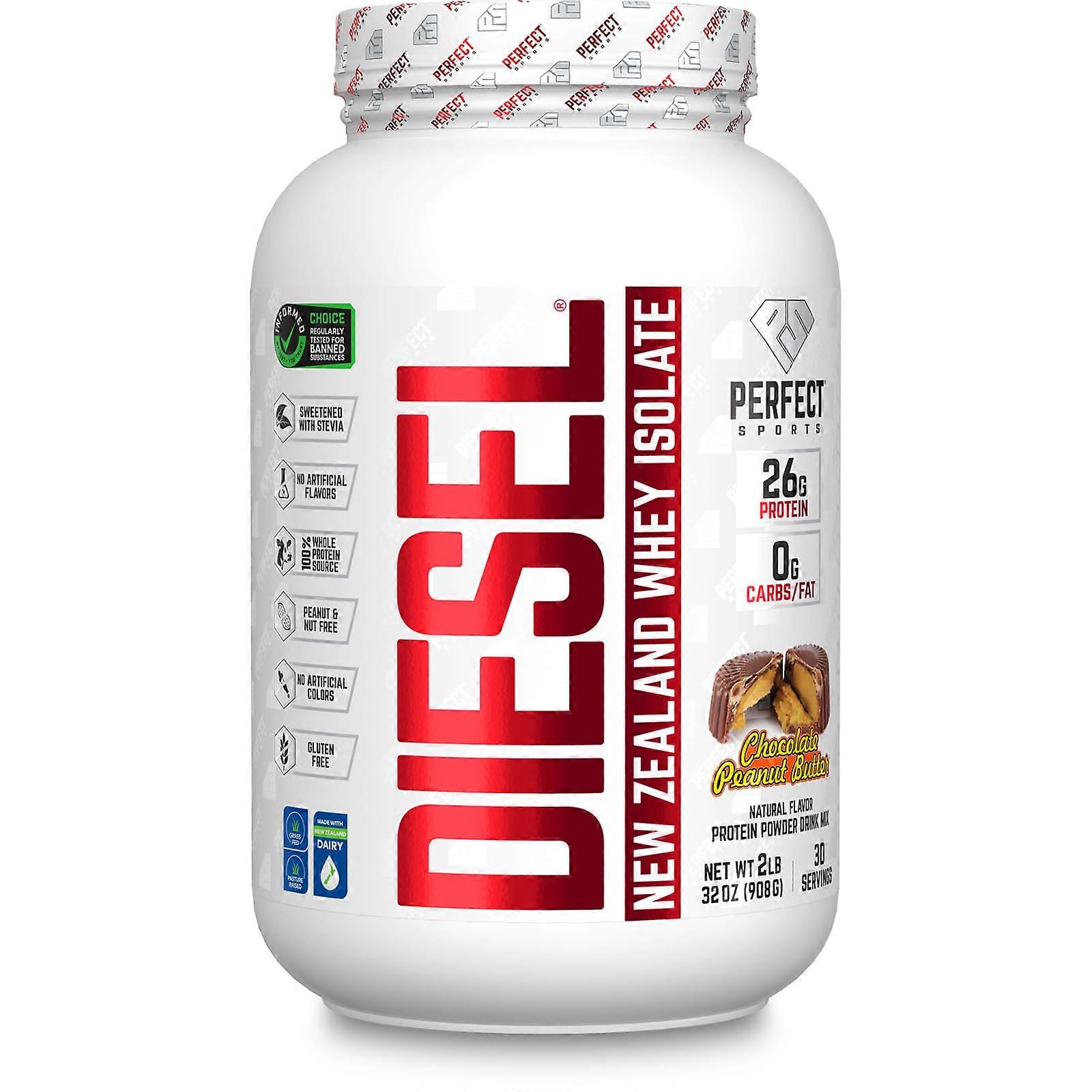 Diesel, New Zealand Whey Isolate, Chocolate Peanut Butter, 2 lbs (908 g)