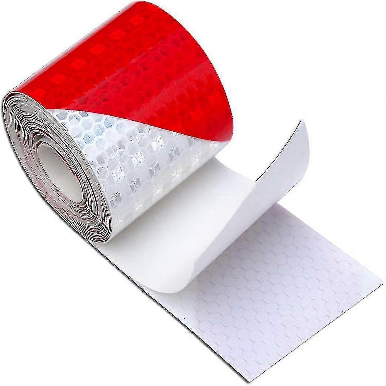 Reflective Tape 25m*50mm High Intensity Prismatic Waterproof Inclined Shape Reflective Safety Warning Tape Roll