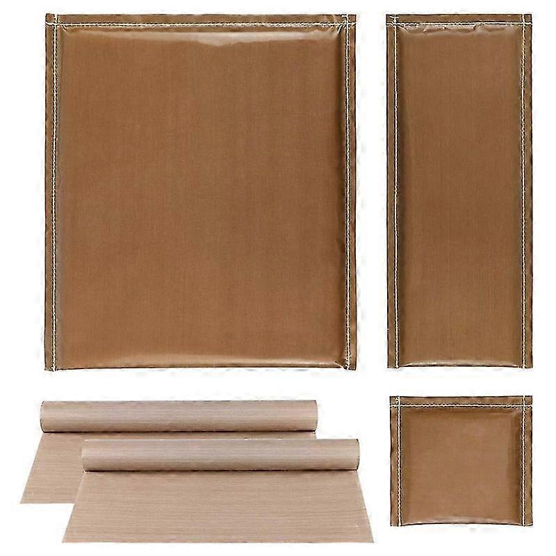 5 Adet/takım 3 Boyutlu Isı Presleme Yastık PTFE Isıtma Pedi ve 2 Adet PTFE Isı Pres Levhası