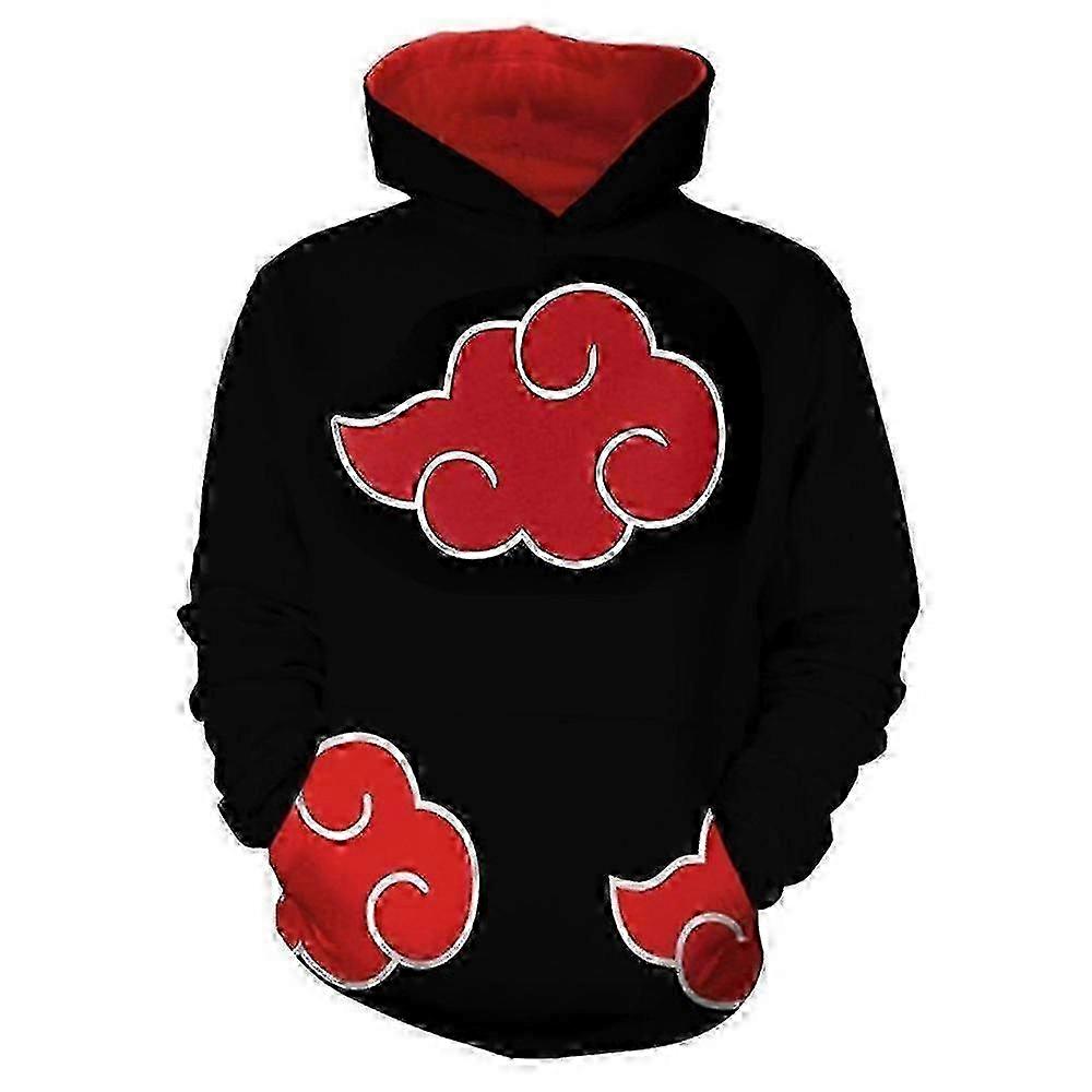 Felpa con cappuccio casual con stampa 3D di Naruto, con cappuccio, maglione, cappotto, con tasche, regalo per bambini, ragazzi e ragazze H Shj