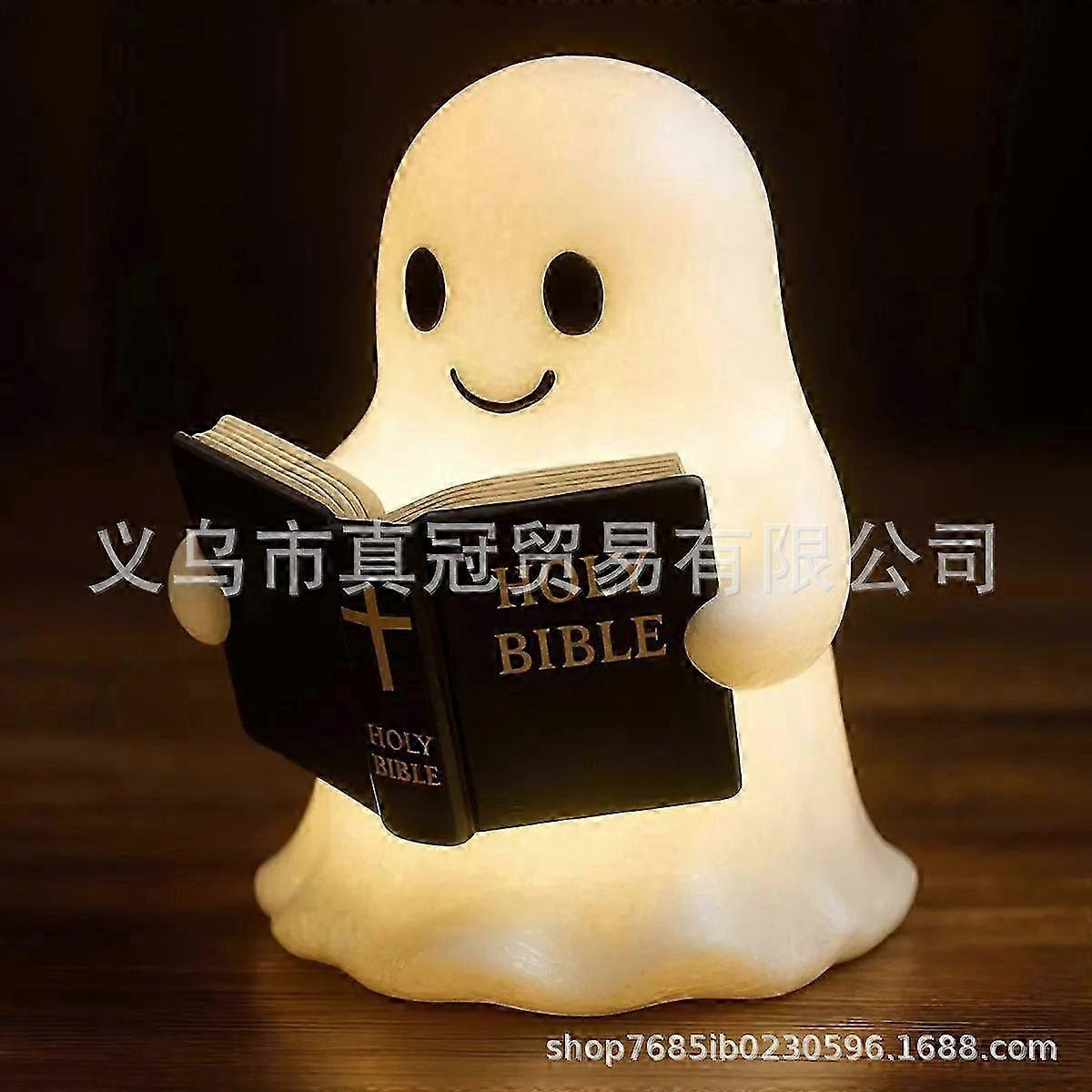 Ghost Night Light - LED Halloween Lights for a Cozy Atmosphere, A Soft Glow with a Friendly Design, Decorative Lamp for the Bedroom, Mantel, Kitchen,