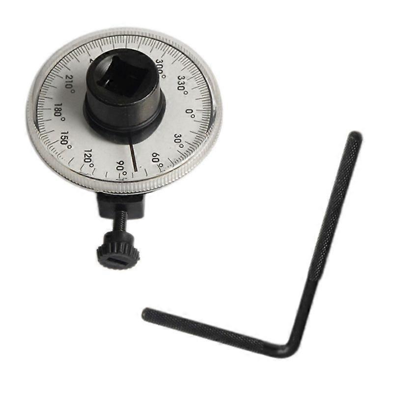 1/2 Torque Indexer Angle Gauge with Clamps Torque Angle Meter Pointer Dial Auto Repair