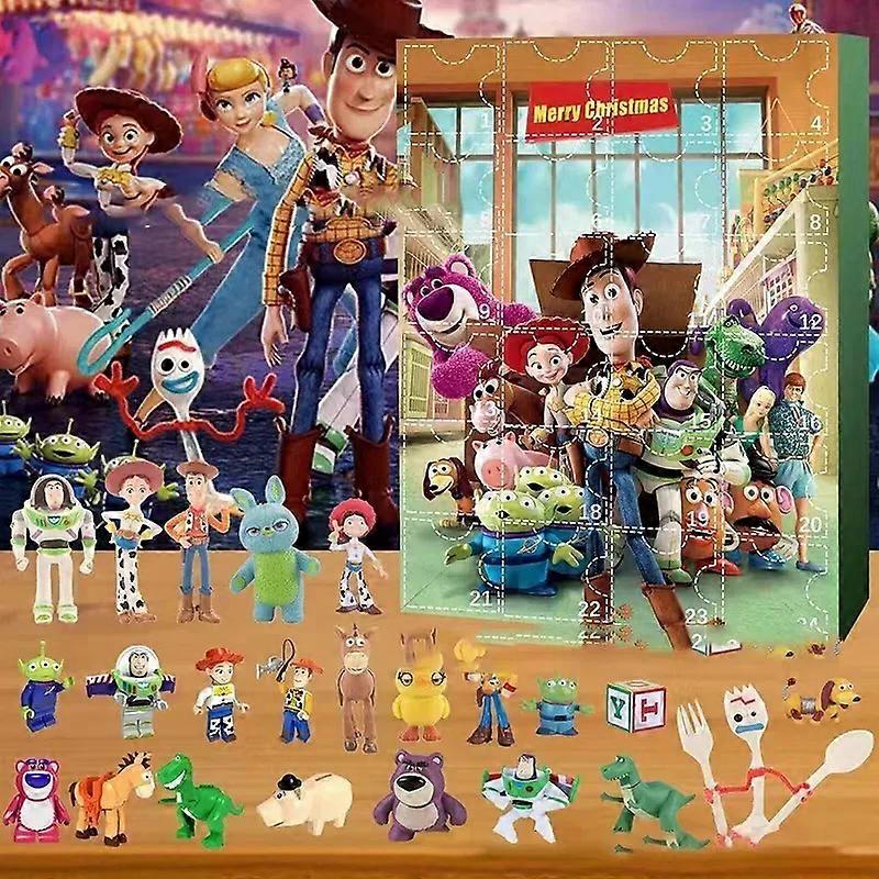 Advent Calendar Stitch Cartoon Doll Christmas Atmosphere Decorative Gifts New Year 24 Days Countdown Surprise Blind Box