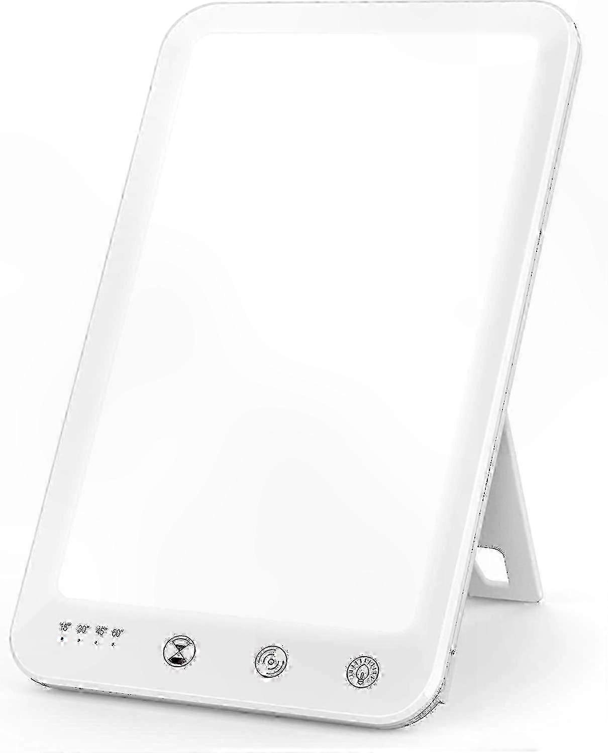 Full Spectrum Light Therapy Lamp, UV-Free 10000 Lux Sun Lamp with Adjustable Brightness, Color Modes, Timers, Memory, Rotatable Stand, Touch Control