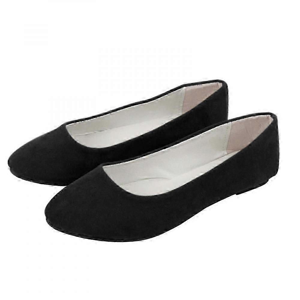 Dámske baletné lodičky Dolly Flat Slip On Mokasíny Semišové topánky VSB