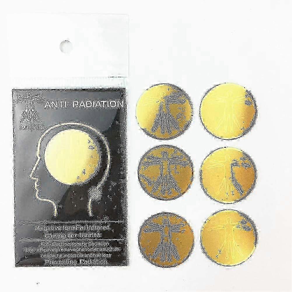 10 Pieces Radiation Protection Mobile Phone Sticker - Reduce Radiation, Shielding, Gold Plating P20250110444