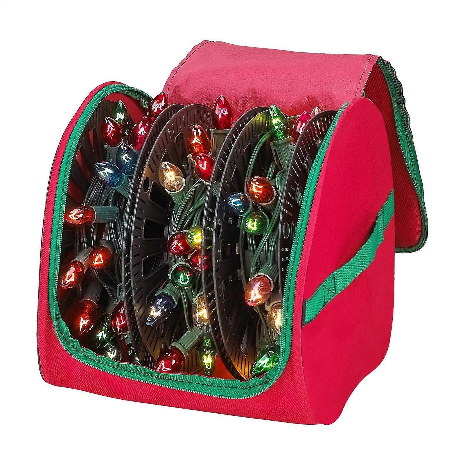 Christmas Light String Container Portable Waterproof Storage Case Home Organizer For Lights Garland Tree Wreath
