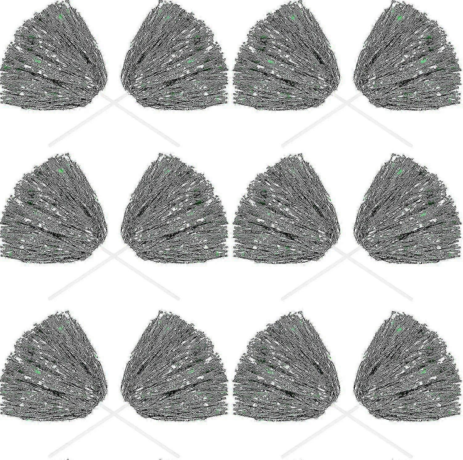 Pacote com 24 pompons metálicos de 12 polegadas para líderes de torcida com bastão