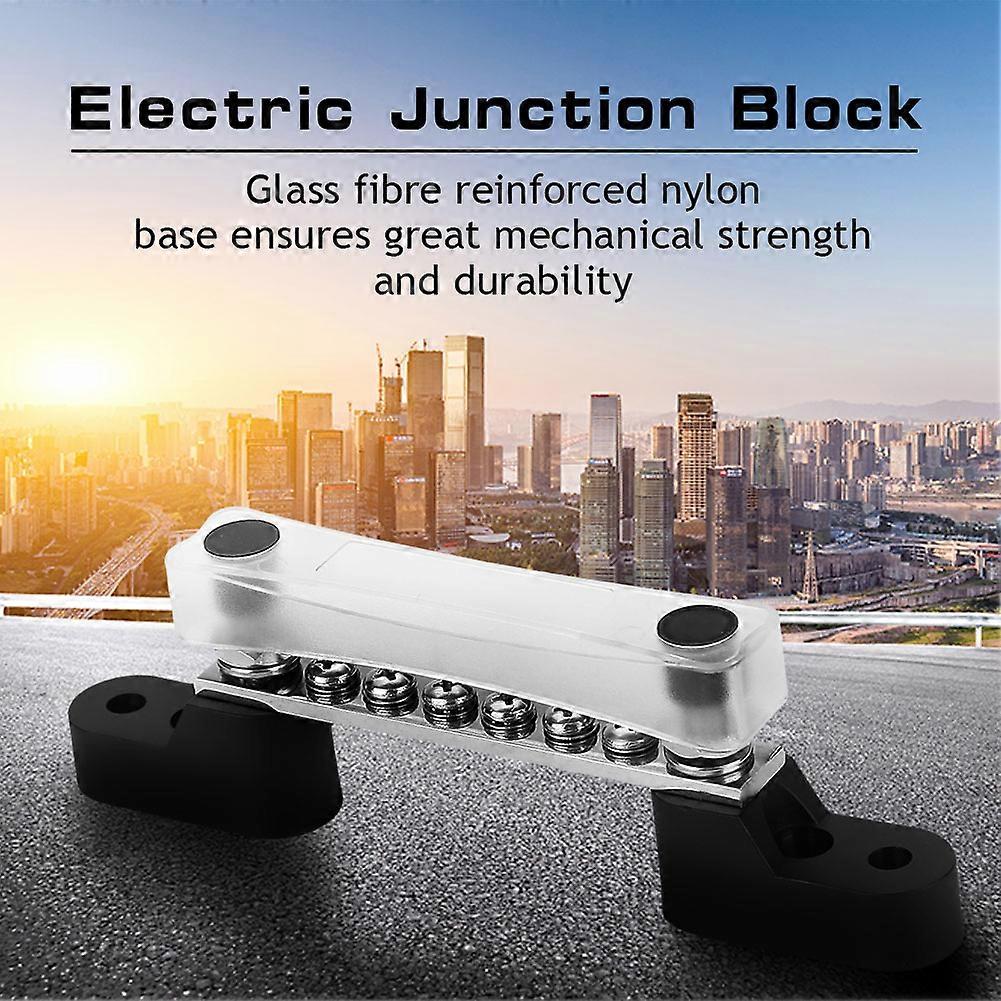 6 Positions Bus Bar Electric Terminal Junction Block 100Amp 12~48 V