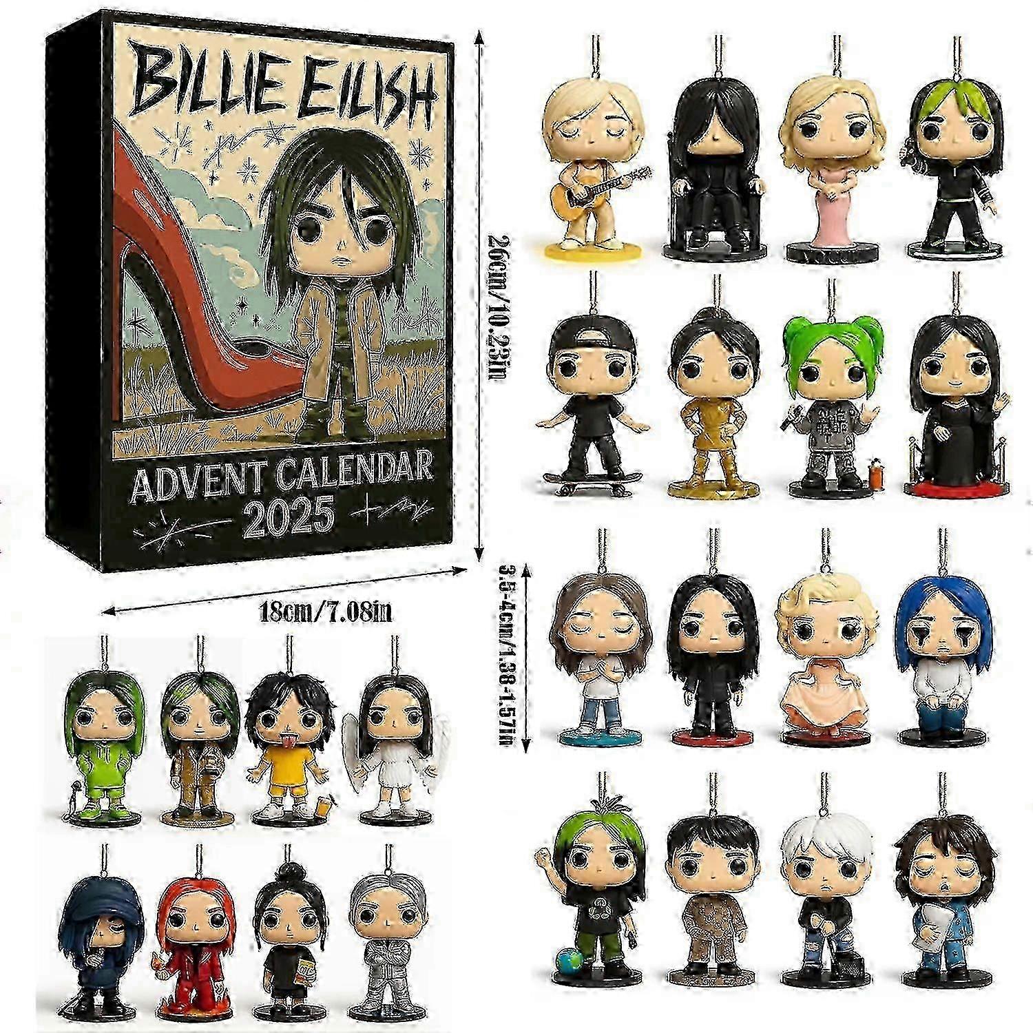 Billie Eilish Advent Calendar Blind Box Χριστουγεννιάτικο δώρο.z