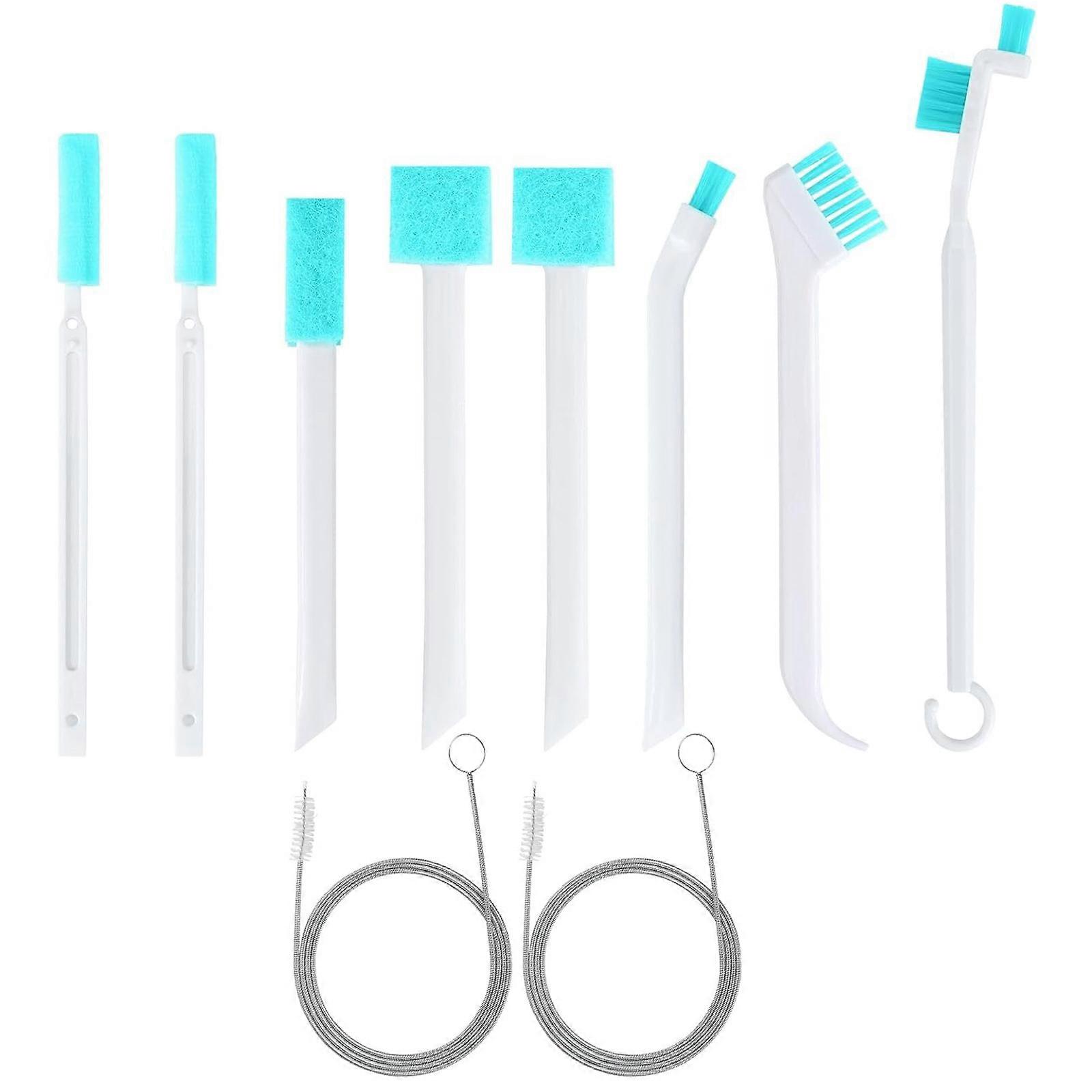 Kit de 10 brosses de précision pour machines à glaçons, pour un nettoyage en profondeur des interstices et des crevasses. Usage domestique et commercial. Multicolore.