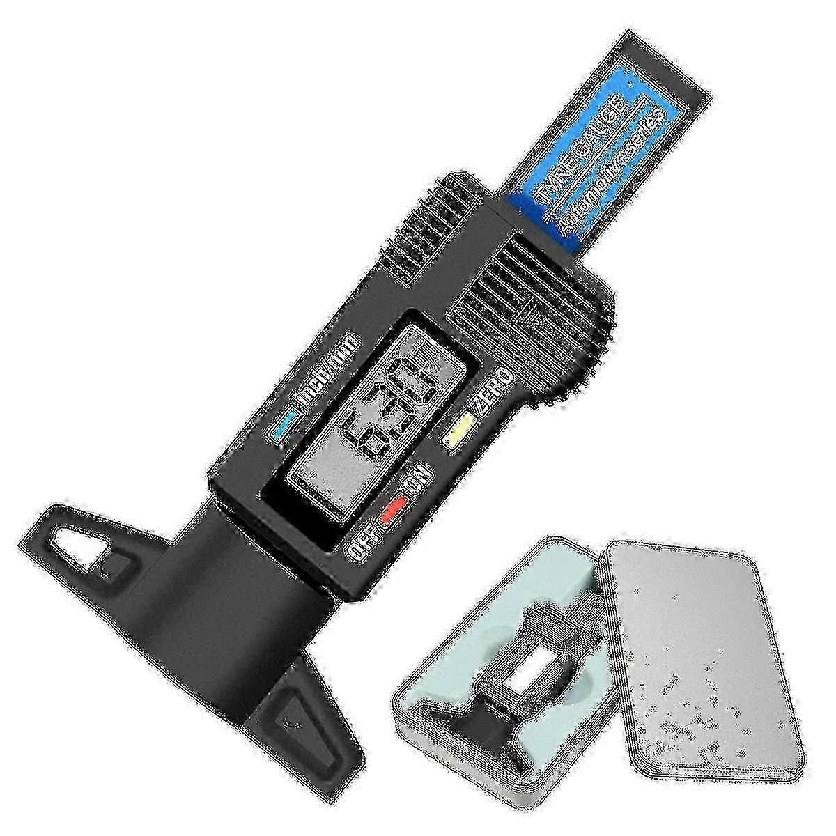 digitaler Reifentiefenmesser Reifenlaufflächenprüfer elektronischer Profiltiefentester mit LCD-Display