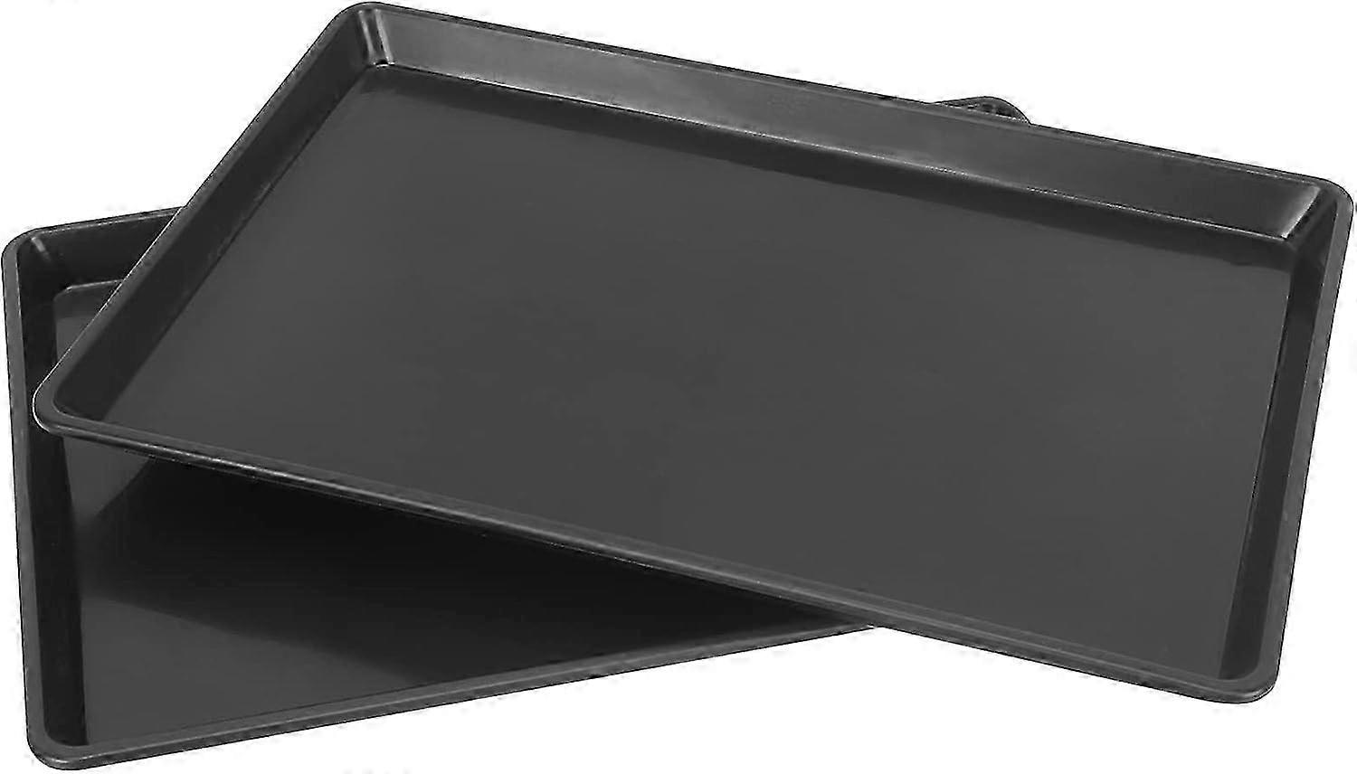 2 Pcs Dog Crate Pans Replacement Tray Bottom Dog Kennel Crate Tray for Pet Cages Crates Kennels Dogs Cat Rabbit Black Edition 1110