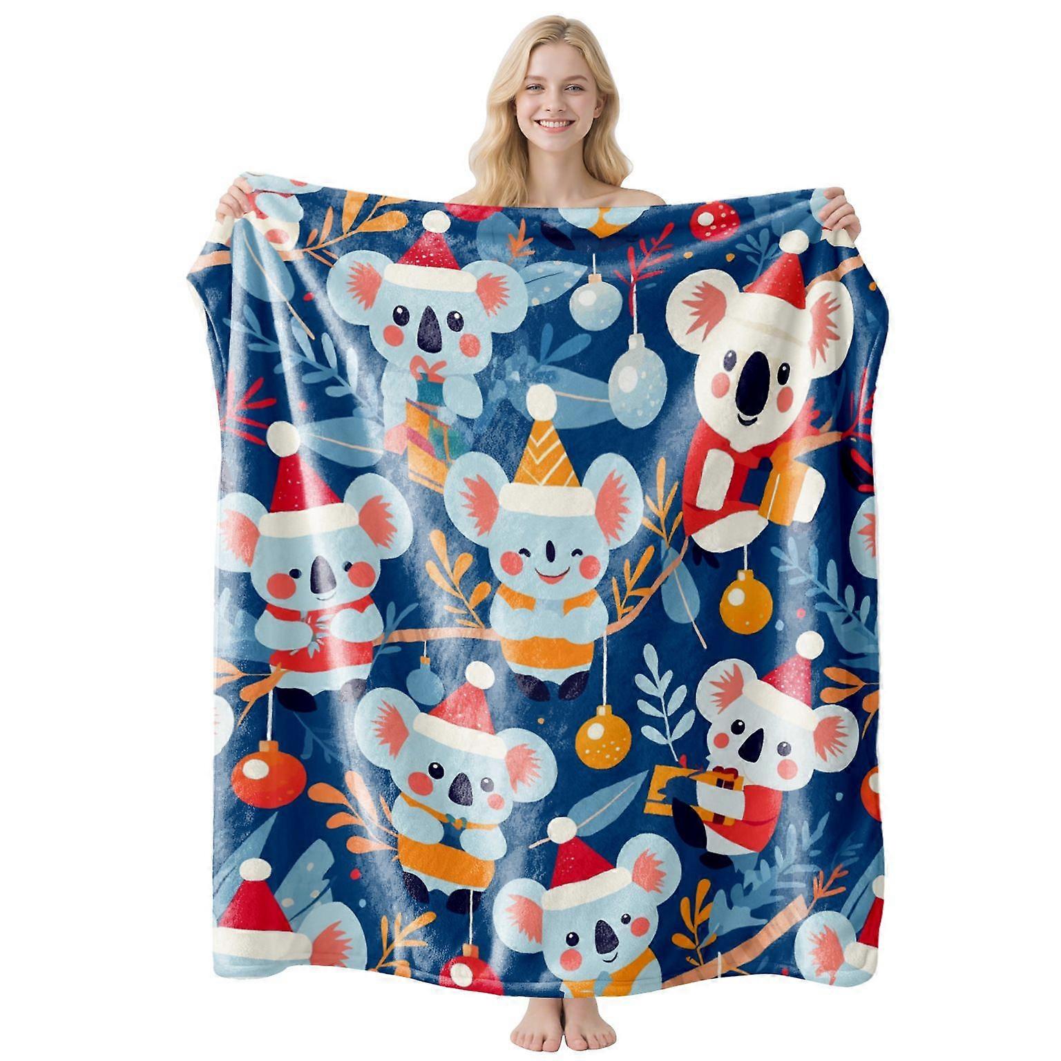 Christmas-Themed Flannel Blankets   Based -150*200 [Minimum Order Of One Piece]