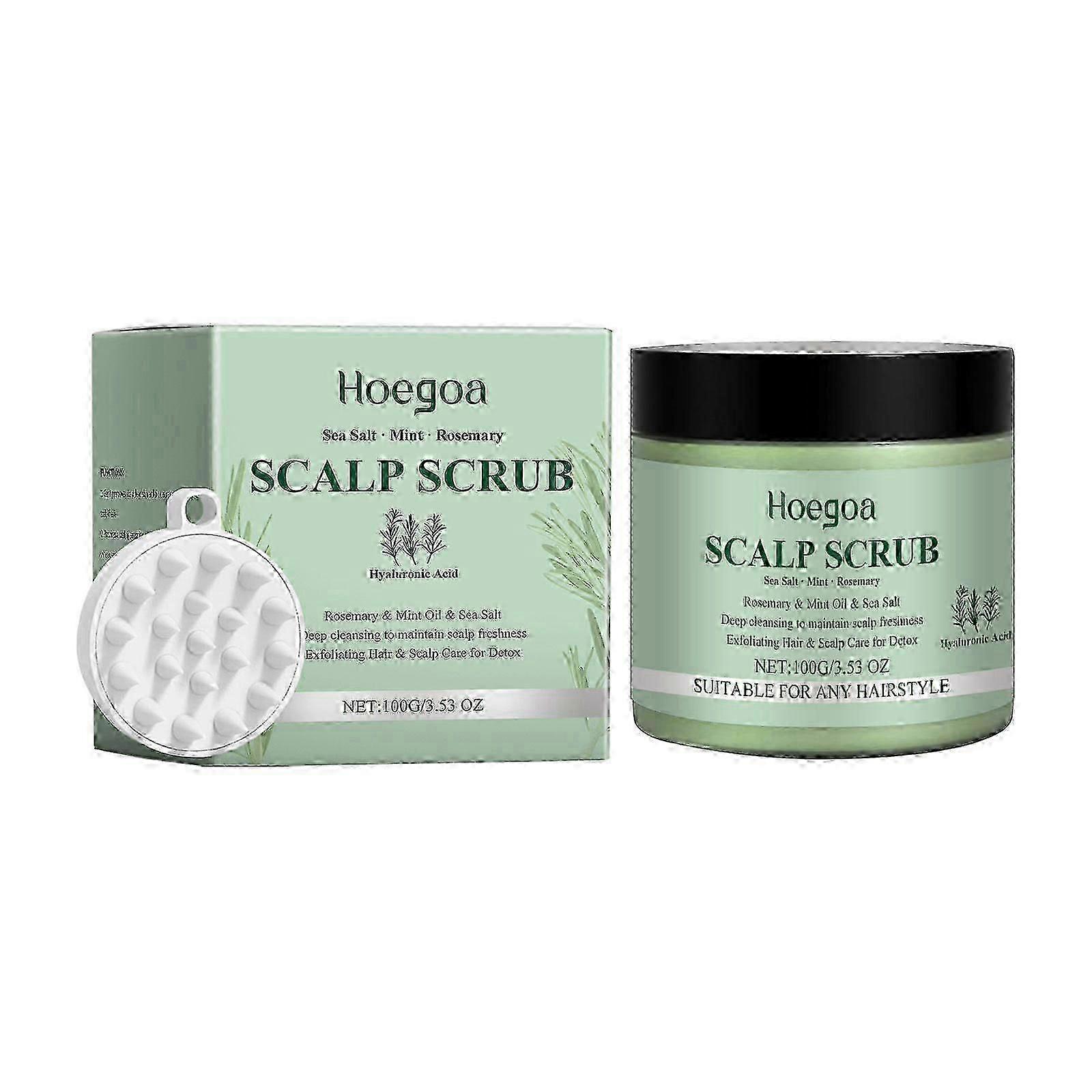 Hoegoa Rosemary Scalp Scrub Gentle Cleansing Moisturizing Cooling Soothing Scalp Scrub