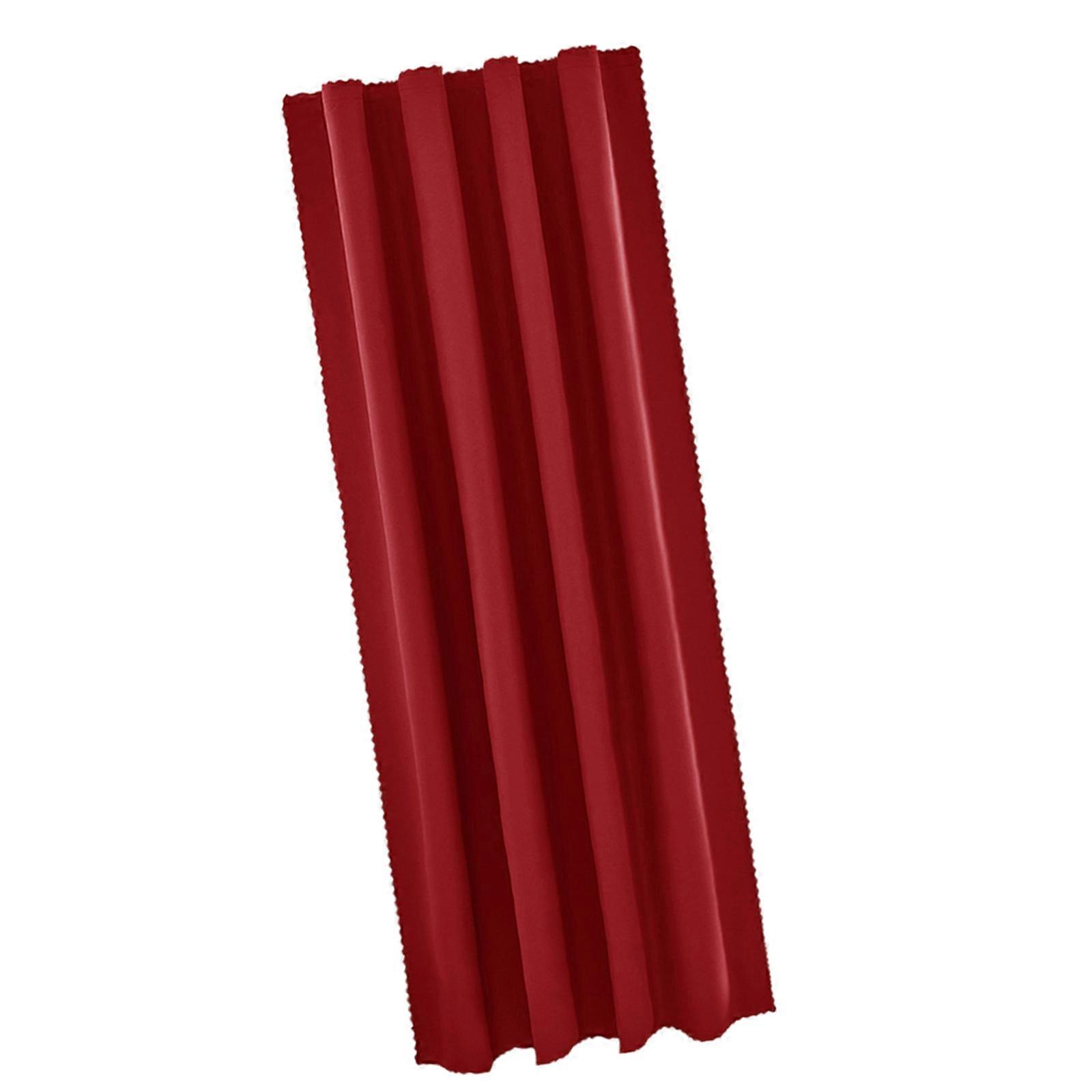 Blackouts Thermals Insulated Curtains Polyester Fabric Light Blocking Noise Reducing for Bedroom Home Theater  Red