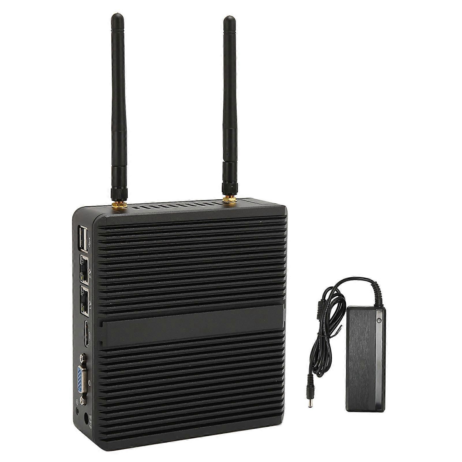 Mini PC J4125 Fanless Industrial Computer 8GB DDR4 1TB Dual Gigabit LAN 4K Support